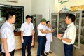 Lãnh đạo UBND xã kiểm tra tiến độ các công trình xây dựng và công tác y tế trên địa bàn