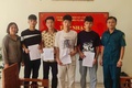 Xã Vân Đình: 6 Thanh niên Vân Đình hăng hái viết đơn tình nguyện nhập ngũ