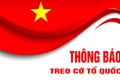 THÔNG BÁO TREO CỜ TỔ QUỐC 