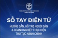 Sổ tay điện tử hướng dẫn thủ tục hành chính của thành phố Hà Nội.