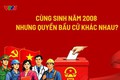 Sự khác biệt quyền bầu cử giữa những người cùng sinh năm 2008