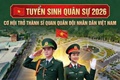  [THÔNG BÁO] TUYỂN SINH QUÂN SỰ 2026 – CƠ HỘI TRỞ THÀNH SĨ QUAN QUÂN ĐỘI NHÂN DÂN VIỆT NAM