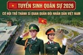 THÔNG BÁO TUYỂN SINH QUÂN SỰ NĂM 2026