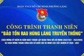 ĐOÀN PHƯỜNG LÁNG KHÁNH THÀNH CÔNG TRÌNH THANH NIÊN “BẢO TỒN RAU HÚNG LÁNG TRUYỀN THỐNG”