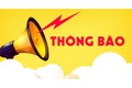 THÔNG BÁO CÔNG KHAI