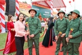 603 thanh niên khu vực phòng thủ số 2 Phúc Thọ lên đường nhập ngũ