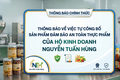 THÔNG BÁO VỀ VIỆC TỰ CÔNG BỐ SẢN PHẨM ĐẢM BẢO AN TOÀN THỰC PHẨM CỦA HỘ KINH DOANH NGUYỄN TUẤN HÙNG