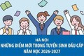 NHỮNG ĐIỂM MỚI TRONG TUYỂN SINH ĐẦU CẤP NĂM HỌC 2026-2027 TẠI HÀ NỘI