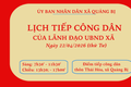 Lịch tiếp công dân của lãnh đạo UBND xã Quảng Bị ngày 22/4/2026 (thứ Tư)