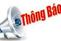 Thông báo tuyển sinh 