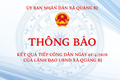 Thông báo: Kết quả tiếp công dân ngày 01/4/2026 của Lãnh đạo UBND xã Quảng Bị