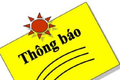 Thông báo Về việc thu dọn cây cối, hoa màu và tài sản trên đất của hộ gia đình, cá nhân thuộc phạm vi dự án