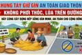 Tăng cường tuyên truyền không phơi thóc, lúa, rơm rạ trên đường giao thông nhằm bảo đảm an toàn giao thông và bảo vệ môi trường