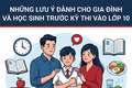Những lưu ý dành cho gia đình, phụ huynh và học sinh trước kỳ thi tuyển sinh vào lớp 10 THPT
