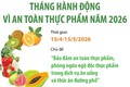 Hưởng ứng Tháng hành động vì an toàn thực phẩm năm 2026