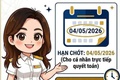 Thông báo thời hạn quyết toán thuế thu nhập cá nhân kỳ thuế năm 2025