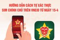 Hướng dẫn tự xác thực sim chính chủ trên VNeID từ ngày 15/4
