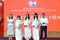 3 đoàn viên ưu tú Trường THPT Cao Bá Quát - Gia Lâm được kết nạp Đảng trên ghế nhà trường