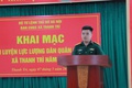 Thanh Trì khai mạc huấn luyện lực lượng dân quân cơ động năm 2026