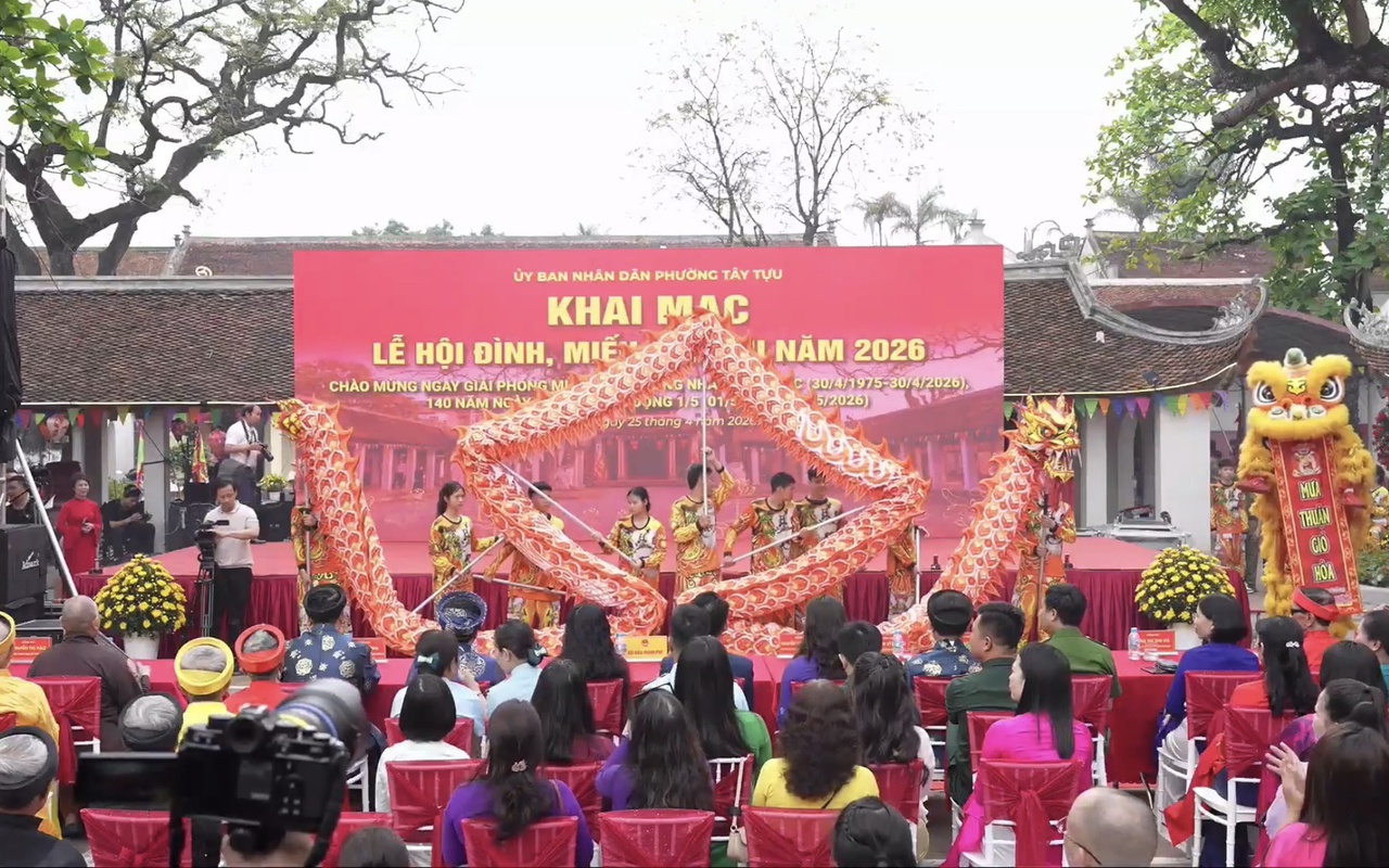 Khai mạc Lễ hội truyền thống Đình - Miếu Tây Tựu năm 2026