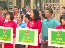 HỘI NÔNG DÂN XÃ HẠ BẰNG TỔ CHỨC GIẢI BÓNG CHUYỀN HƠI