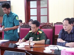 Xã Quang Minh họp Hội đồng Nghĩa vụ quân sự triển khai công tác tuyên quân năm 2026