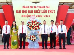 ĐẠI HỘI ĐẢNG BỘ XÃ THANH OAI LẦN THỨ I: DẤU MỐC MỚI CHO MỘT GIAI ĐOẠN PHÁT TRIỂN BỀN VỮNG