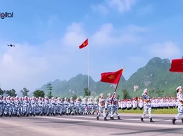 Các lực lượng vũ trang tổng hợp luyện diễu binh, diễu hành cho nhiệm vụ A80