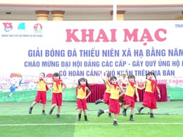 Đoàn Thanh niên Cộng sản Hồ Chí Minh xã Hạ Bằng khai mạc Giải bóng đá thiếu niên năm 2025