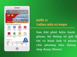 Hướng dẫn theo dõi và thực hiện xử phạt vi phạm giao thông qua ứng dụng Công dân Thủ đô số - iHanoi