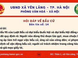 BẢN TIN 14 HỎI ĐÁP VỀ BẦU CỬ QUỐC HỘI KHÓA XVI VÀ HĐND CÁC CẤP NHIỆM KỲ 2026-2031