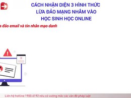 Cách Nhận Diện 3 Hình Thức Lừa Đảo Mạng Nhắm Vào Học Sinh Học Online