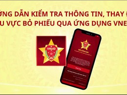 Cử tri có thể kiểm tra thông tin cá nhân và khu vực bỏ phiếu trên ứng dụng VNeID.