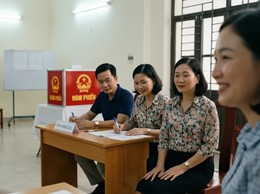 (clip) Hướng dẫn quy trình kiểm phiếu bầu cử.