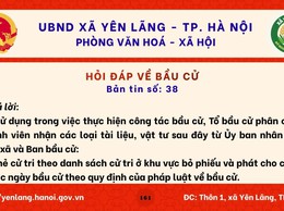 BẢN TIN 38 HỎI ĐÁP VỀ BẦU CỬ QUỐC HỘI KHÓA XVI VÀ HĐND CÁC CẤP NHIỆM KỲ 2026-2031