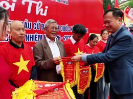 TƯNG BỪNG NGÀY HỘI TUYÊN TRUYỀN BẦU CỬ LƯU ĐỘNG XÃ HÒA XÁ