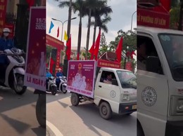 Tuổi trẻ Từ Liêm tổ chức tuyên truyền lưu động chào mừng bầu cử