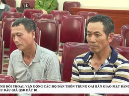 PHÚC THỊNH ĐỐI THOẠI, VẬN ĐỘNG CÁC HỘ DÂN THÔN TRUNG OAI BÀN GIAO MẶT BẰNG THỰC HIỆN DỰ ÁN KHU ĐẤU GIÁ QSD ĐẤT B1
