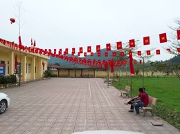 Một số điểm Bầu cử  tại các nhà văn hóa trên địa bàn xã  Yên Xuân