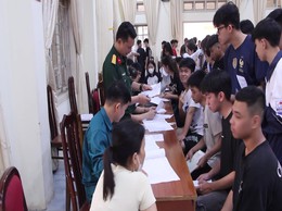 Tin truyền hình : Phú Nghĩa hoàn thành công tác đăng ký nghĩa vụ quân sự, dân quân tự vệ năm 2026