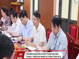 HĐND xã Vĩnh Thanh giao ban tháng 4, triển khai nhiệm vụ tháng 5/2026