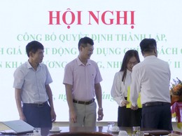 UBND xã Hòa Lạc công bố Quyết định thành lập Ban đại diện Hội đồng quản trị Ngân hàng Chính sách xã hội xã