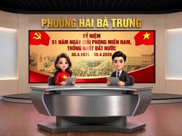 (clip AI) Phường Hai Bà Trưng: Tuyên truyền kỷ niệm 51 năm ngày Giải phóng miền Nam, thống nhất đất nước (30/4/1975 - 30/4/2026).