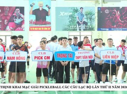 XÃ PHÚC THỊNH KHAI MẠC GIẢI PICKLEBALL CÁC CÂU LẠC BỘ LẦN THỨ II NĂM 2026