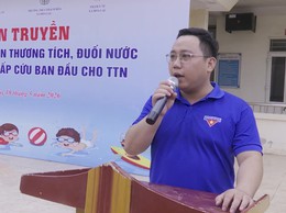 Tuyên truyền phòng chống tai nạn thương tích, đuối nước và hướng dẫn kỹ năng sơ cấp cứu ban đầu cho học sinh trường THCS Thạch Hòa