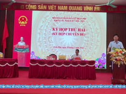 HĐND xã Trần Phú tổ chức kỳ họp chuyên đề xem xét nhiều nội dung quan trọng về phát triển kinh tế - xã hội và đầu tư công