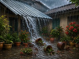 Tình láng giềng phía sau đường máng xối