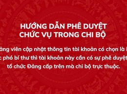 
Hướng dẫn thay đổi thông tin cho Đảng viên