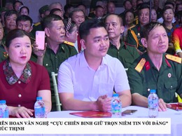 SÔI NỔI LIÊN HOAN VĂN NGHỆ “CỰU CHIẾN BINH GIỮ TRỌN NIỀM TIN VỚI ĐẢNG” TẠI XÃ PHÚC THỊNH