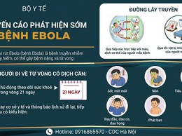 Khuyến cáo phát hiện sớm bệnh Ebola